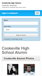 Mobile Screenshot of cookevillehighschool.org