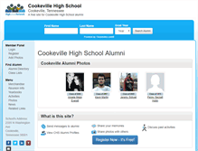 Tablet Screenshot of cookevillehighschool.org